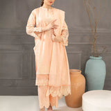 3PC Stitched Jacquard Embroidered Suit (SPL3PELP052)