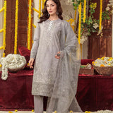 3PC Unstitched Festive Embroidered Suit (SUNS7JI049)