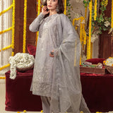 3PC Unstitched Festive Embroidered Suit (SUNS7JI049)