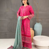 3PC Stitched Jacquard Embroidered Suit (SPL3PELP053)