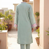 2PC Stitched Embroidered Suit (SPW6BSE149-B)