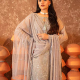 3PC Stitched Festive Embroidered Suit (SUNW6JI034)