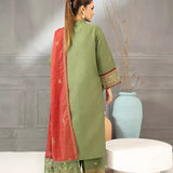 3PC Stitched Jacquard Embroidered Suit (SPL3PELP055)