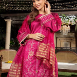 3PC Unstitched Festive Embroidered Suit (SUNW7NO079)