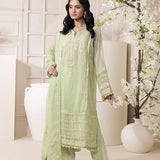 3PC Stitched Chiffon Embroidered Suit (SPL3PEF059)