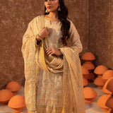 3PC Unstitched Festive Embroidered Suit (SUNW6JI035)