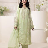 3PC Stitched Chiffon Embroidered Suit (SPL3PEF059)