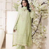 3PC Stitched Chiffon Embroidered Suit (SPL3PEF059)