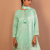 3PC Stitched Festive Embroidered Suit (No065)