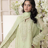 3PC Stitched Chiffon Embroidered Suit (SPL3PEF059)