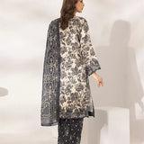 3PC Unstitched Printed Lawn Silk Suit (ASI283)