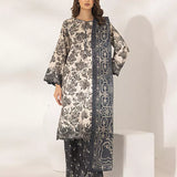 3PC Unstitched Printed Lawn Silk Suit (ASI283)