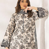 3PC Unstitched Printed Lawn Silk Suit (ASI283)