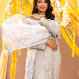 3Pc Unstitched Festive Embroidered Suit (No066)