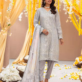 3Pc Unstitched Festive Embroidered Suit (No066)