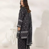 3PC Unstitched Printed Lawn Silk Suit (ASI282)