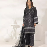 3PC Unstitched Printed Lawn Silk Suit (ASI282)