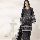 3PC Unstitched Printed Lawn Silk Suit (ASI282)