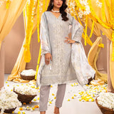 3Pc Unstitched Festive Embroidered Suit (No066)