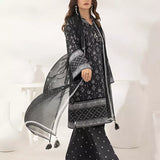 3PC Unstitched Printed Lawn Silk Suit (ASI282)
