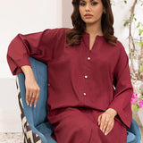 2PC Stitched Crepe Silk Suit