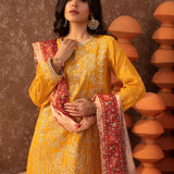 3PC Stitched Festive Embroidered Suit (SUNW6NO040)