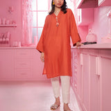 1Pc Solid Embellished Stitched Suit