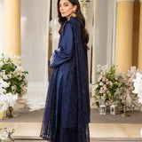 3PC Unstitched Festive Embroidered Suit (SUNW7NO074)