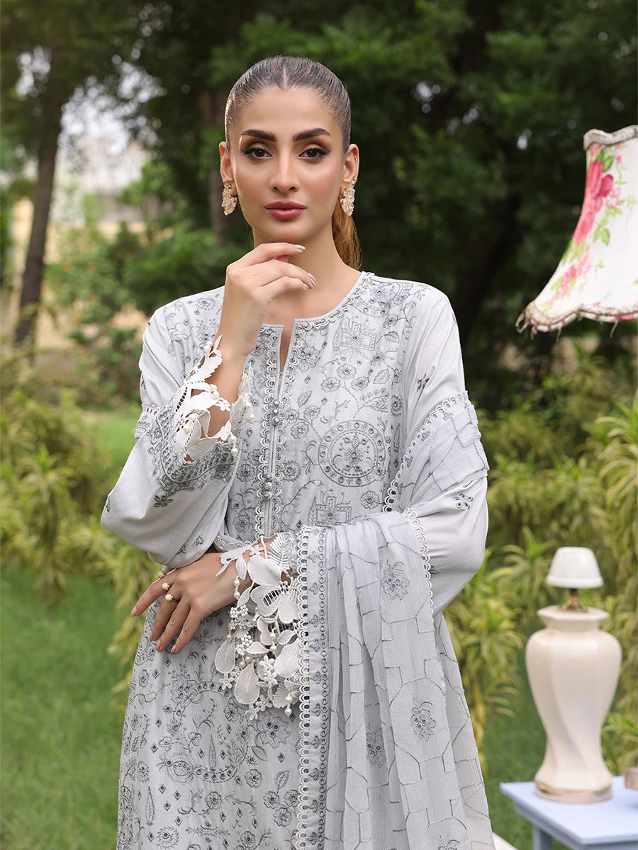 unstitched suits, unstitched sale,3 piece Cambric suit unstitched,3 piece suit for women,embroidered pakistani dress,luxury unstitched collection,UNW24CK012UT