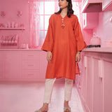 1Pc Solid Embellished Stitched Suit