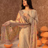 3PC Unstitched Festive Embroidered Suit (SUNW6NO041)