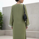 2PC Stitched Raw Silk Embroidered Suit (AIZ2PEC311)