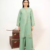 2PC Stitched khaddar Embroidered Suit (WP7L2PEE415)