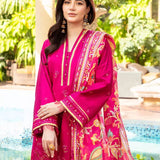 3PC Unstitched Festive Embroidered Suit (SUNW7JI091)