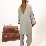 2PC Stitched khaddar Embroidered Suit (WP7L2PEE413)