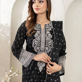 3PC Jacquard Embroidered Suit (EUAL3PEF236)