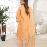 3PC Jacquard Embroidered Suit (EUAL3PEF235)