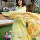 3PC Unstitched Festive Embroidered Suit (SUNW7JI088)