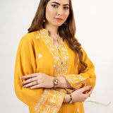 2PC Stitched khaddar Embroidered Suit (WP7L2PEE414)