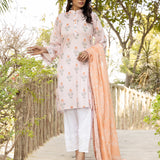 2pc - Lawn Stitched Shirt Dupatta