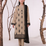 MONOCHROME EMBROIDERED LAWN SUIT