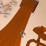 1PC Dyed Crinkle Chiffon Dupatta