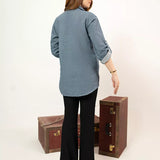 1PC Stitched Basic Denim Shirt (WP7L1PBE486-B)