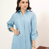 1PC Stitched Basic Denim Shirt (WP7L1PBE488)