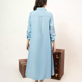 1PC Stitched Basic Denim Shirt (WP7L1PBE488)