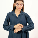 1PC Stitched Basic Denim Shirt (WP7L1PBE487-B)