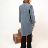 1PC Stitched Basic Denim Shirt (WP7L1PBE552)