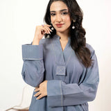 2PC Stitched Basic Denim Shirt (WP7L2PBE489)