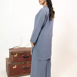 2PC Stitched Basic Denim Shirt (WP7L2PBE489)