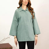 1PC Stitched Basic Denim Shirt (WP7L1PBE550)